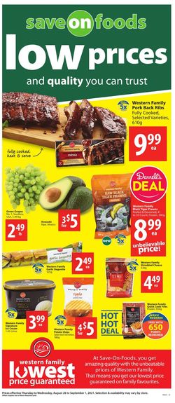 Catalogue Save-On-Foods from 08/26/2021