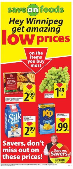 Catalogue Save-On-Foods from 11/04/2021
