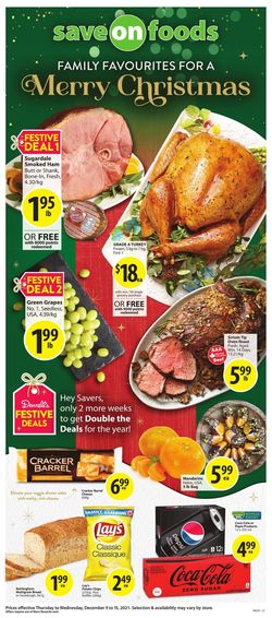 Catalogue Save-On-Foods HOLIDAYS 2021 from 12/09/2021