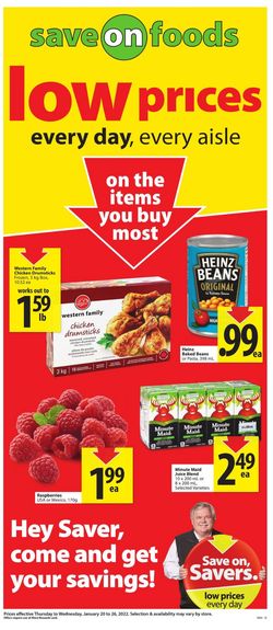 Catalogue Save-On-Foods from 01/20/2022