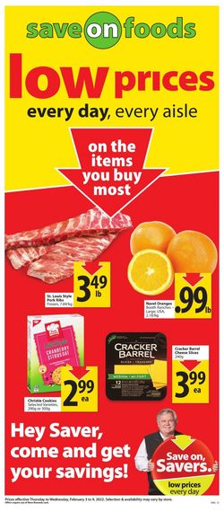 Catalogue Save-On-Foods from 02/03/2022