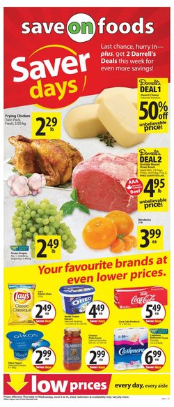 Catalogue Save-On-Foods from 06/09/2022