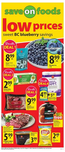 Catalogue Save-On-Foods from 07/28/2022