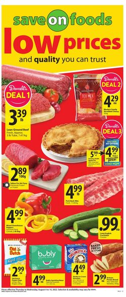 Catalogue Save-On-Foods from 08/04/2022