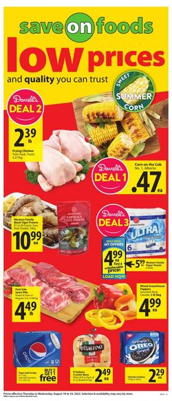 Catalogue Save-On-Foods from 08/18/2022