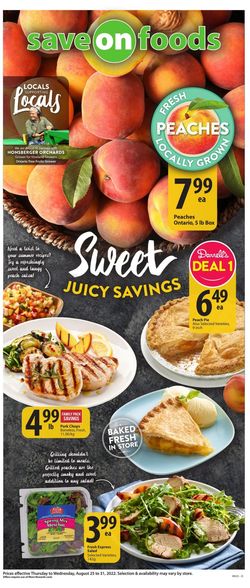 Catalogue Save-On-Foods from 08/25/2022