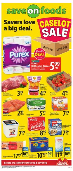Catalogue Save-On-Foods from 09/01/2022