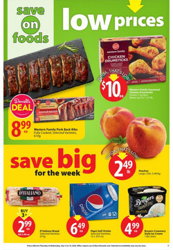 Catalogue Save-On-Foods from 07/13/2023