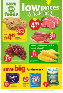 Catalogue Save-On-Foods from 08/10/2023