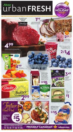 Catalogue Sobeys Holiday Flyer - 2019 from 11/14/2019