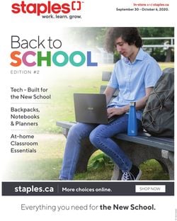 Staples Flyer from 09/30/2020