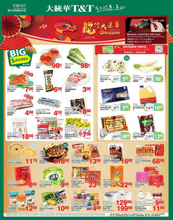 Catalogue T&T Supermarket - Greater Toronto Area from 01/26/2024