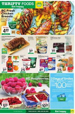 Catalogue Thrifty Foods from 08/22/2019