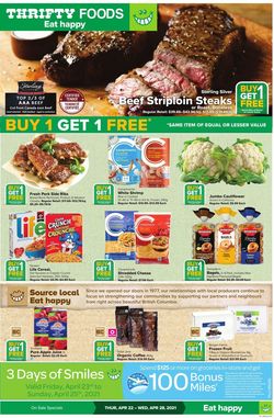 Catalogue Thrifty Foods from 04/22/2021