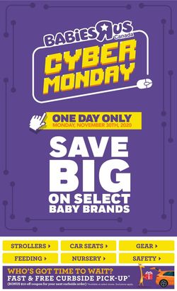 Catalogue Toys''R''Us - Cyber Monday 2020 from 11/30/2020