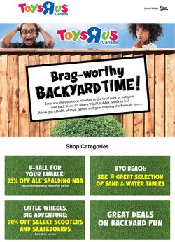 Catalogue Toys''R''Us from 04/15/2021