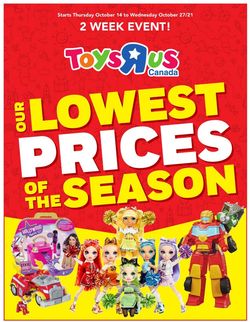 Catalogue Toys''R''Us from 10/14/2021