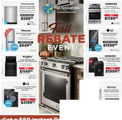 Catalogue Trail Appliances from 10/15/2021