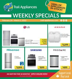 Catalogue Trail Appliances from 02/24/2022