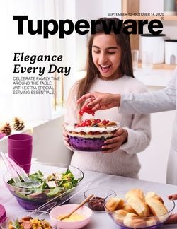 Catalogue Tupperware from 09/10/2020