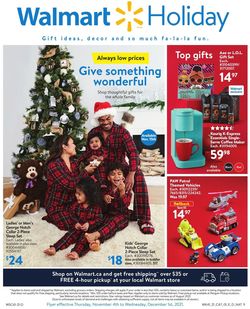 Catalogue Walmart CHRISTMAS 2021 from 11/04/2021