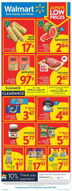 Catalogue Walmart - Ontario from 08/17/2023