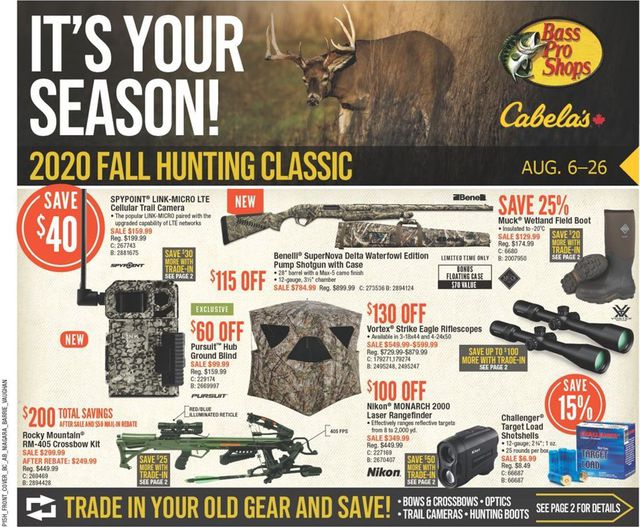 Bass Pro Flyer from 08/06/2020
