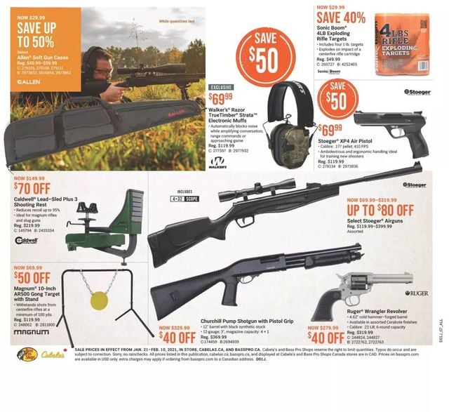 Bass Pro Flyer from 01/21/2021