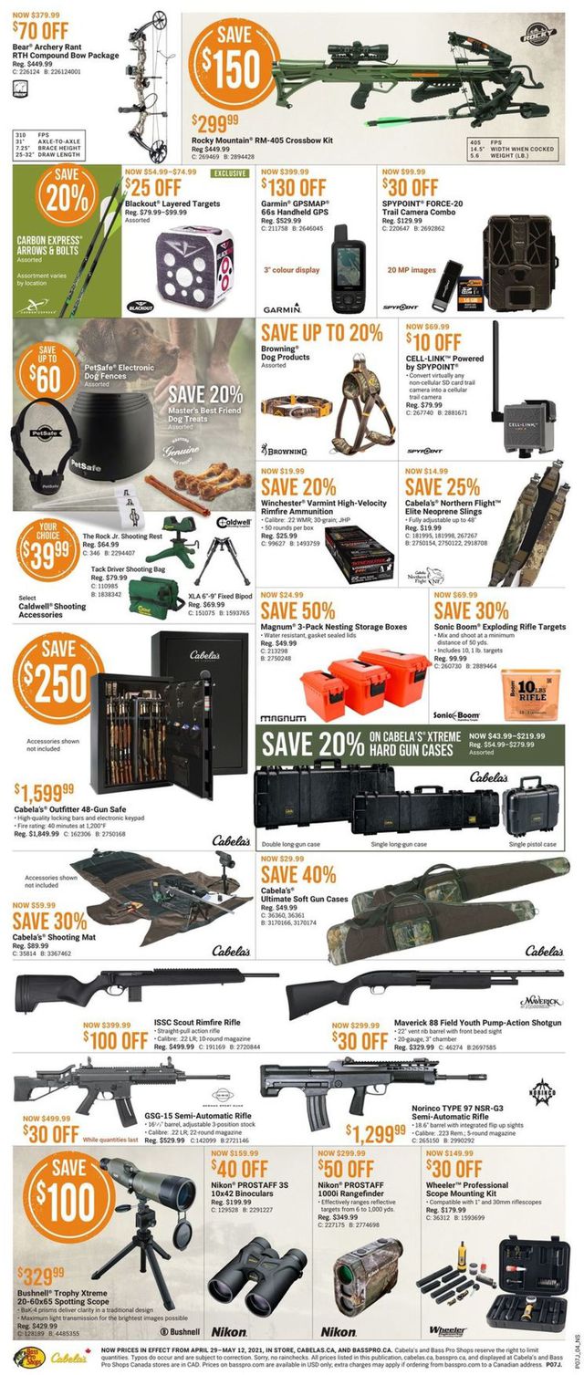 Bass Pro Flyer from 04/29/2021