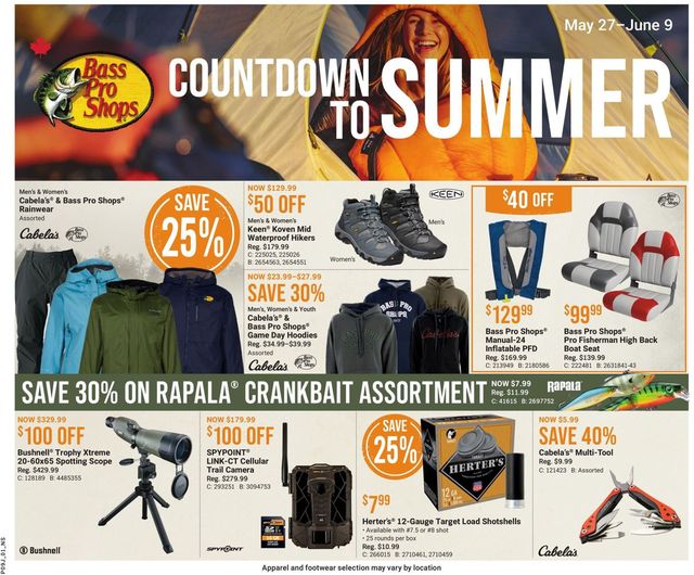 Bass Pro Flyer from 05/27/2021