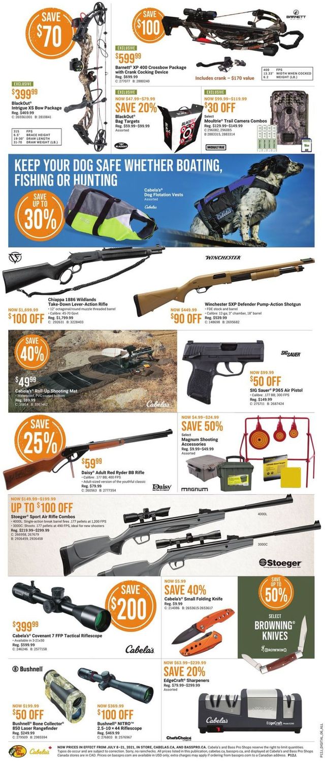 Bass Pro Flyer from 07/08/2021
