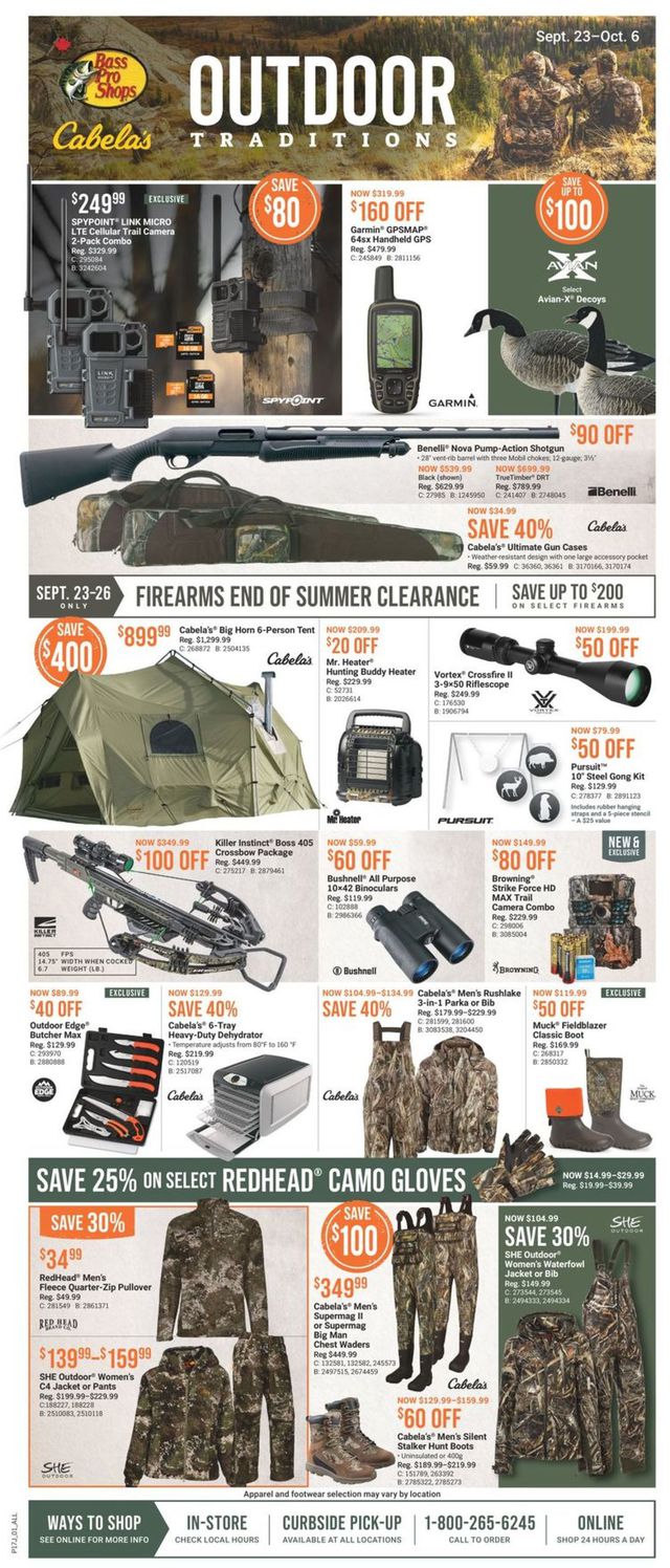 Bass Pro Flyer from 09/23/2021