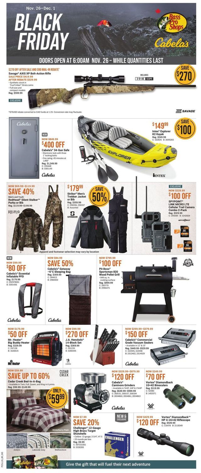 Bass Pro Flyer from 11/26/2021