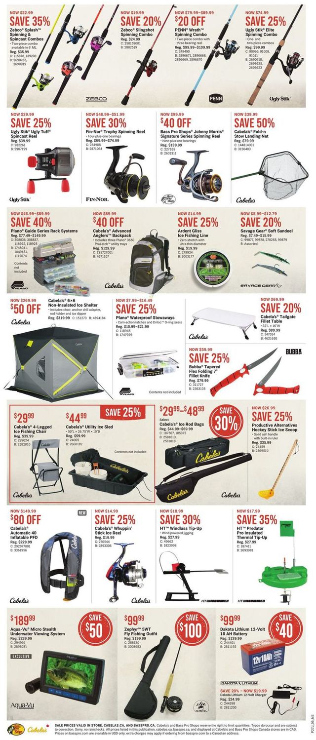 Bass Pro Flyer from 12/26/2021