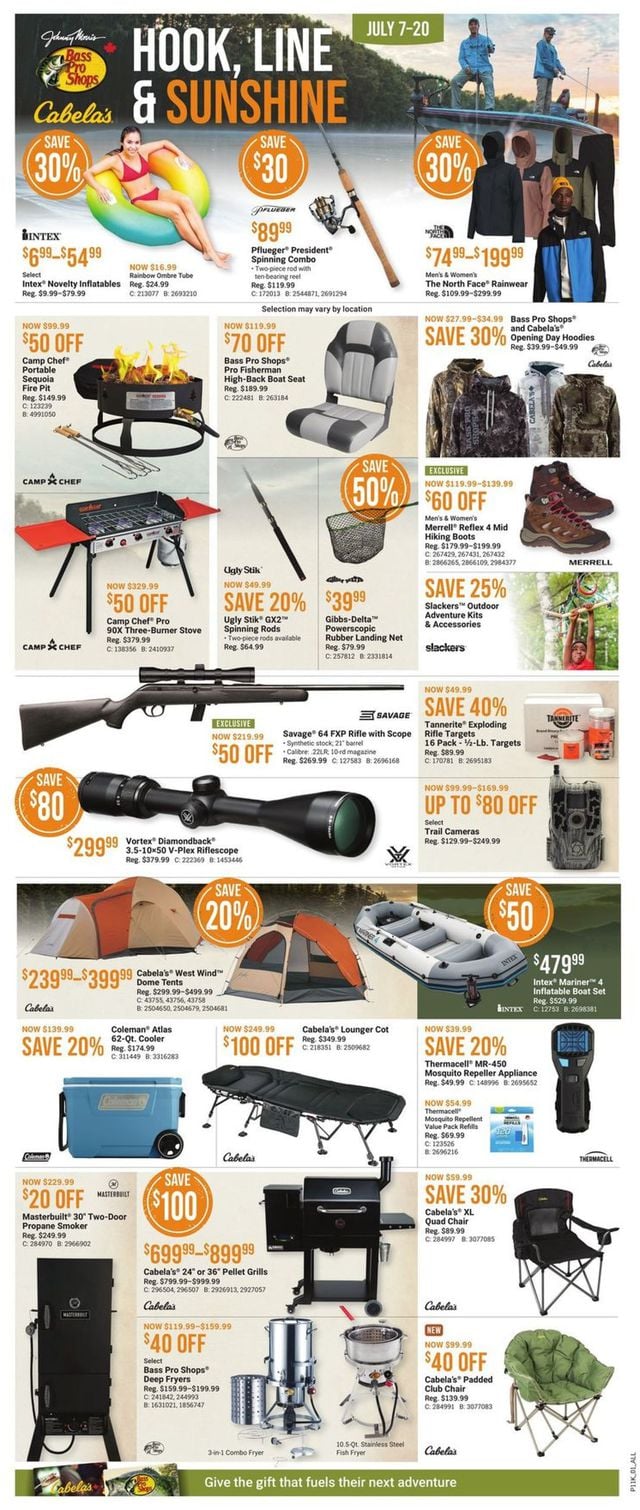 Bass Pro Flyer from 07/07/2022