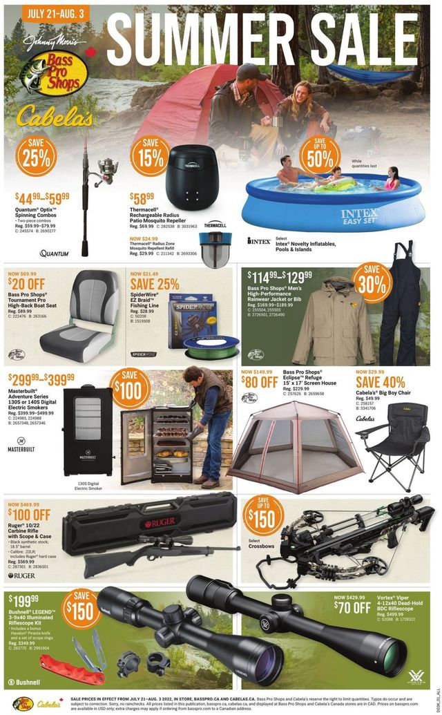 Bass Pro Flyer from 07/21/2022