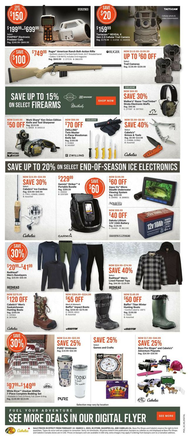 Bass Pro Flyer from 02/16/2023