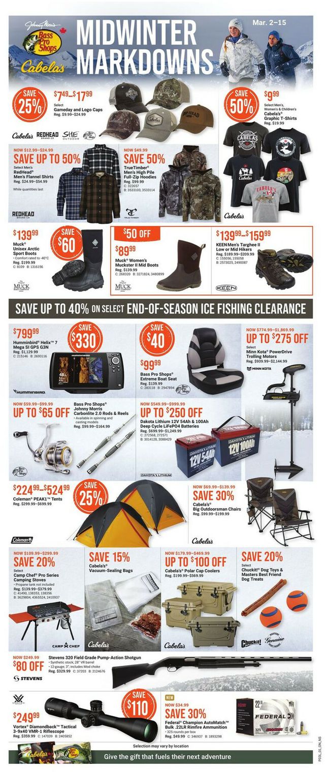 Bass Pro Flyer from 03/02/2023