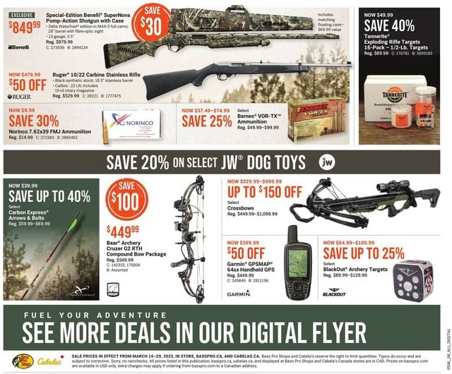Bass Pro Flyer from 03/16/2023