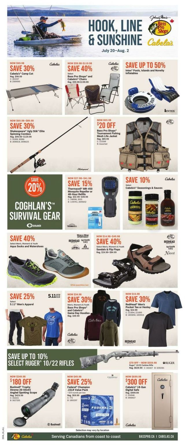 Bass Pro Flyer from 07/20/2023