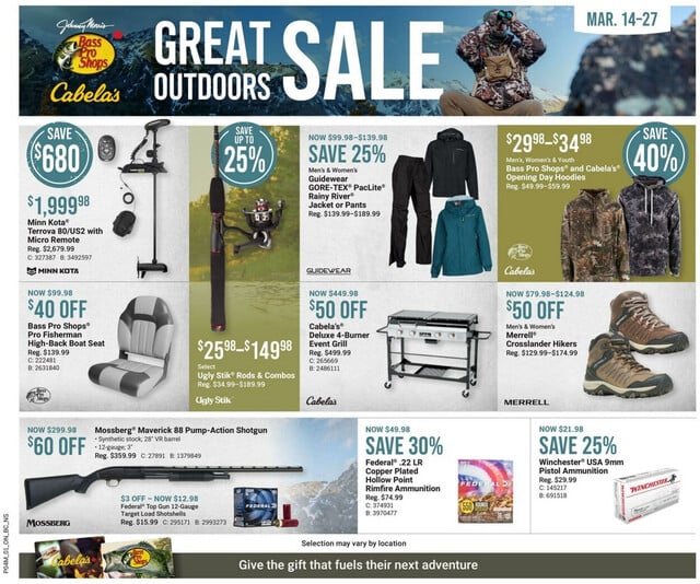 Bass Pro Flyer from 03/14/2024