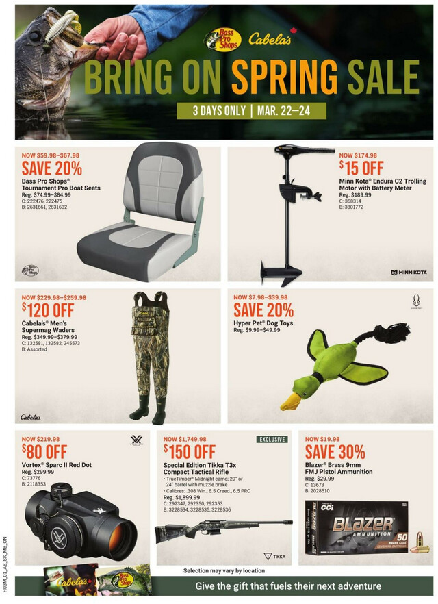 Bass Pro Flyer from 03/22/2024