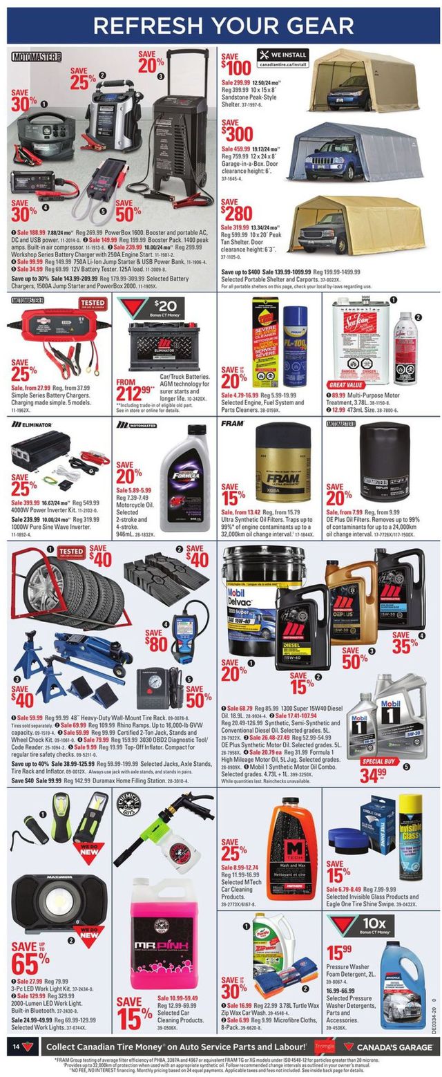 Canadian Tire Flyer from 08/13/2020