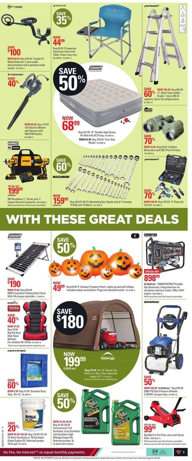 Canadian Tire Flyer from 10/01/2020