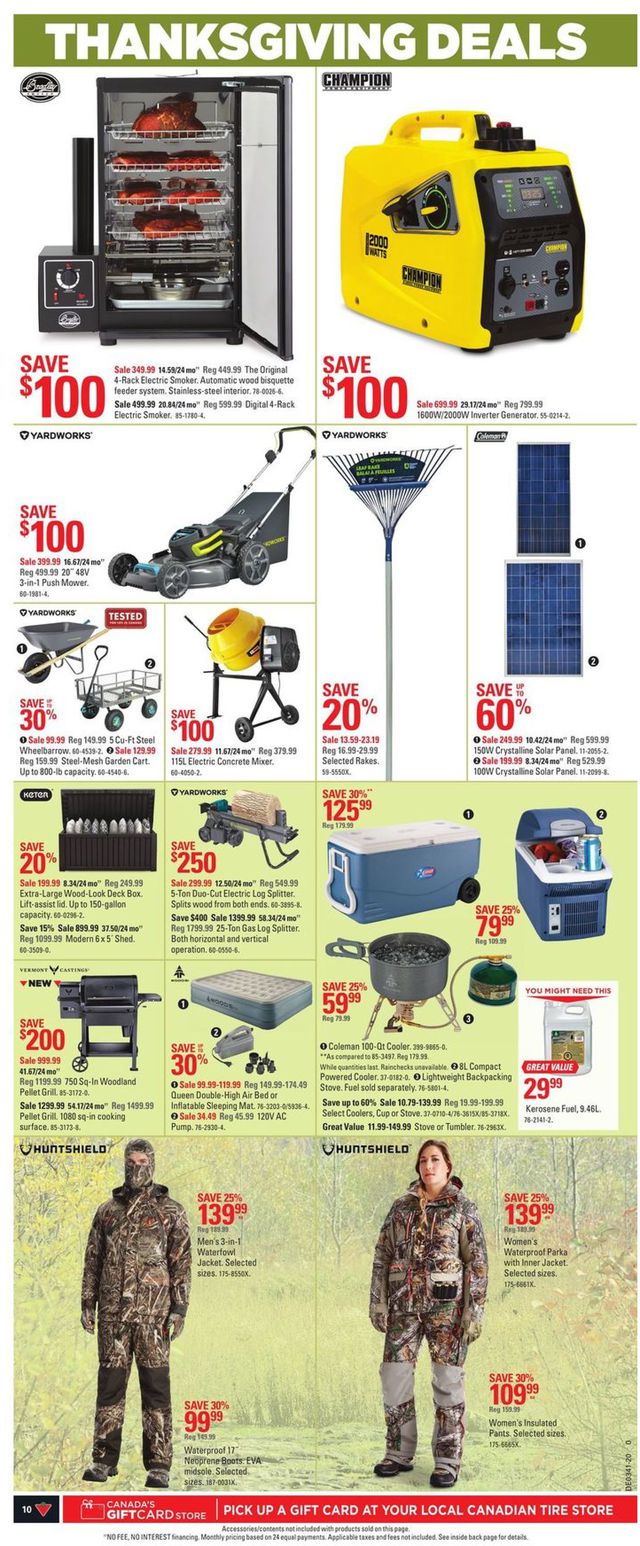 Canadian Tire Flyer from 10/01/2020