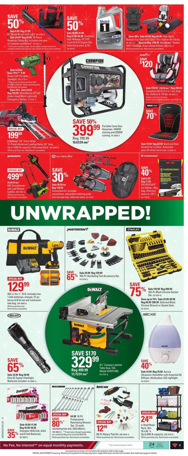 Canadian Tire Flyer from 12/17/2020