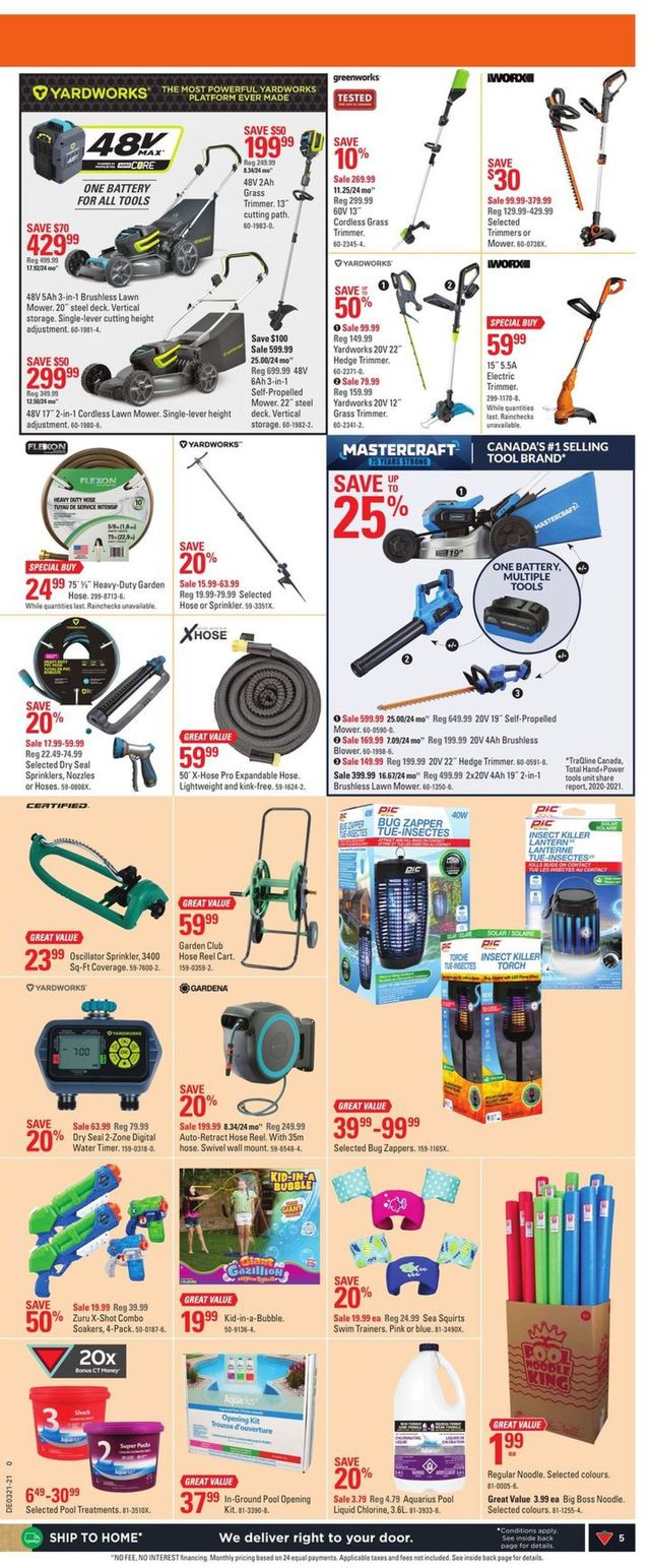 Canadian Tire Flyer from 05/20/2021