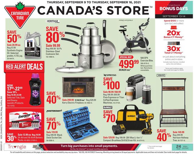 Canadian Tire Flyer from 09/09/2021