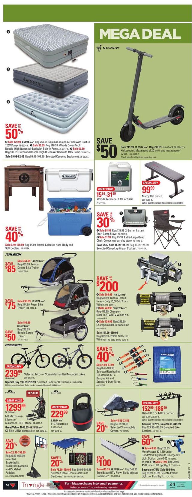 Canadian Tire Flyer from 09/30/2021