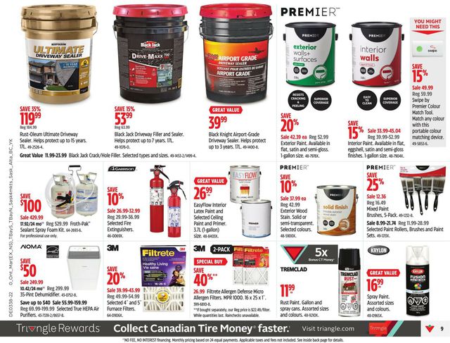 Canadian Tire Flyer from 09/15/2022